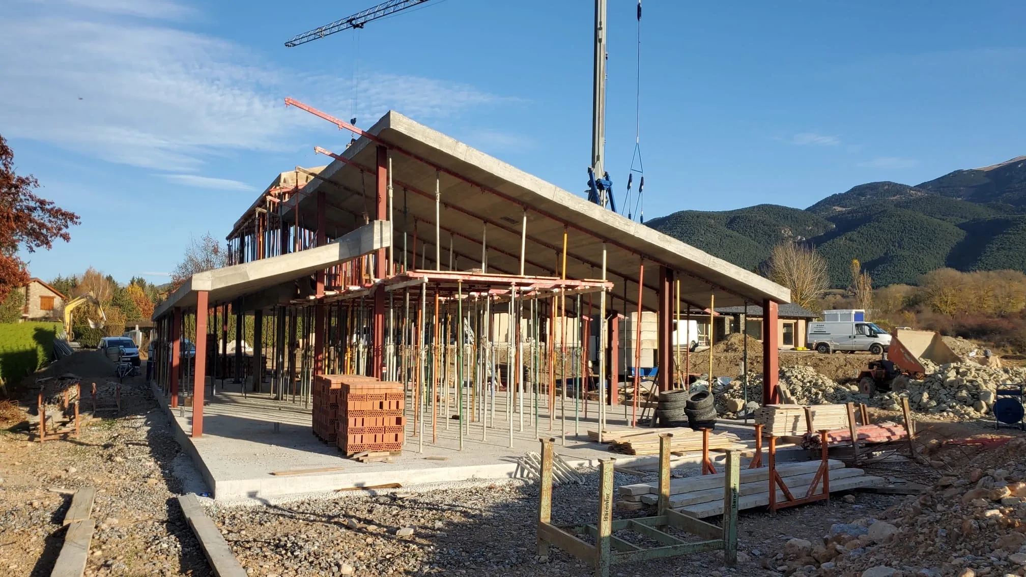 Estructura de la vivienda durante la ejecución